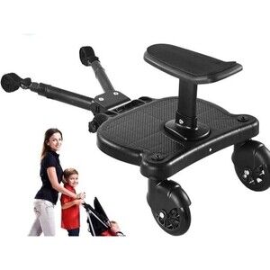 Universal Stroller Board with Removable Seat-2-in-1 Sit & Stand Baby Stroller